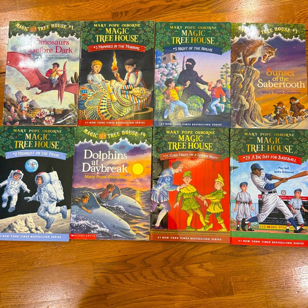 8 Magic Treehouse Books